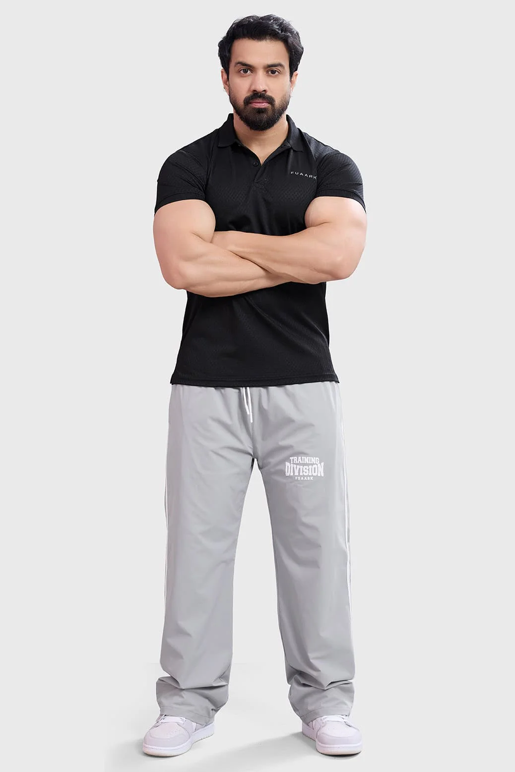 Wave Polo T-shirt Black - Image 2